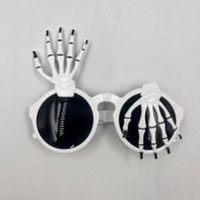 Kidspartim Halloween Plastik Iskelet Model Gözlük Beyaz