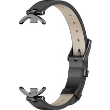 Dgplz Store Xiaomi Mi Band 8/9/9 Nfc Için Ilk Katman Sığır Derisi Kayış (Yurt Dışından)