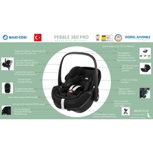 Maxi-Cosi Pebble Slidetech Tam Yatabilen 0-13 kg Ana Kucağı ve Oto Koltuğu Essential Black