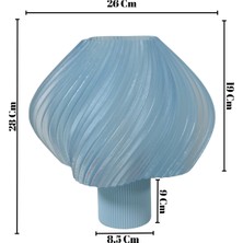 Creamaura Soft Açık Mavi Abajur