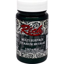 Rich Multi Surface Titanium Metalik Boya 90 cc Antik Yeşil 2554