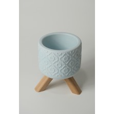 Dekoratif Beton Saksı - Otantik Çiçek