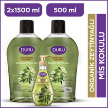 Duru Organik Zeytinyağlı Zeytin Çiçeği Sıvı Sabun 1,5+1,5+500ML