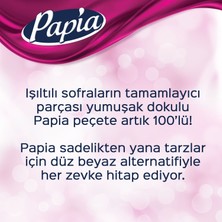 Papia Beyaz 100'lü Peçete (6 Paket x 100 Yaprak)