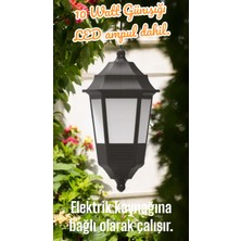 10 Watt Günışığı Ampul Dahil Dekoratif Duvar Aplik, Bahçe Duvar Armatürü, Modern Şık Duvar Apliği
