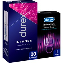 Durex Intense Devil Ring Titreşimli Halka + Durex Intense Uyarıcı Jel 10 ml