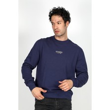 Frose Erkek O Yaka Sweatshirt Lacivert