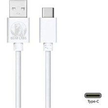 Bear Labs USB To Type C Data ve Hızlı Şarj Kablosu (Sarma Aparatı Hediyeli)