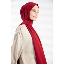 PURE SCARFS Krep Şal Vişne