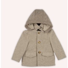 Panço Erkek Bebek Kapüşonlu Bej Kaban