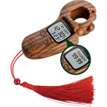 İhvan Online Ezan Okuyan Işıklı Sesli Kaydırmalı Al-Fajia Dijital Sayaç Tesbih Zikirmatik Açık Kahve