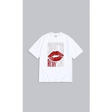 Oversize Ruby Baskılı Unisex T-Shirt