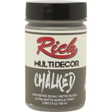 Rich Multi Decor Chalked Akrilik Boya 100 cc Retro Siyah 4578
