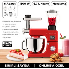 KİNGPRO MODORE KSM4000 MUTFAK ŞEFİ-KIRMIZI