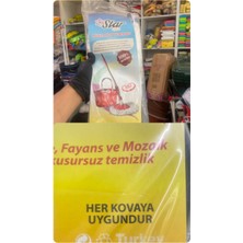 Mediterian Tüm Kovalara Uyumlu Sınırlı Stok Döner Temizlik Mop Uyumlu Yedek Sap + Mikrofiber Mop