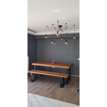 Deryawood Doğal Ahşap Yemek Masası 80x120 cm