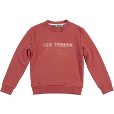 Lee Cooper Scrab Erkek Çocuk O Yaka Sweatshirt Kiremit