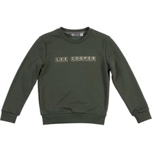 Lee Cooper Scrab Erkek Çocuk O Yaka Sweatshirt Haki