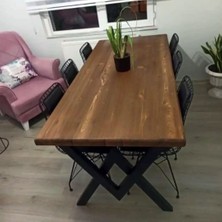 Deryawood Doğal Ahşap Yemek Masası 70x120 cm