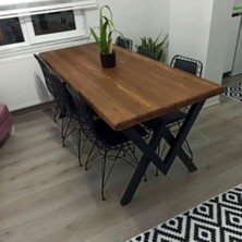 Deryawood Doğal Ahşap Yemek Masası 70x120 cm