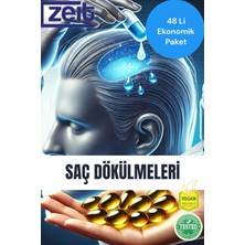 Zeitozon Saç Dökülmeleri (Alopesi) Için Aktif Ozon Yağı Kapsülleri - Güçlü Onarım, Etkili Çözüm, 24'lü