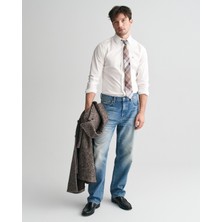 Gant Erkek Beyaz Slim Fit Düğmeli Yaka Logolu Gömlek 3240171.110