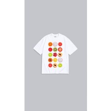 Oversize Fruit Baskılı Unisex T-Shirt