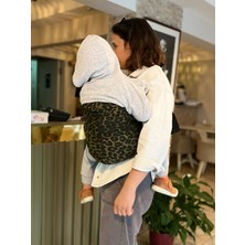 Tiny Trek Child Carrier - 10 Ay - 4 Yaş (18 Kg) Haki Leopar Çocuk Taşıyıcı Sling