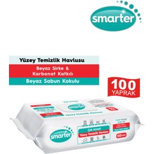 Smarter 100'LÜ Yüzey Temizlik Havlusu - Beyaz