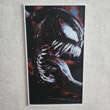 Venom’un Güçlü Ifadesi Kabartmalı 3D Renkli Tablo + Stand Hediye Dekor Dekorasyon Altındal Home