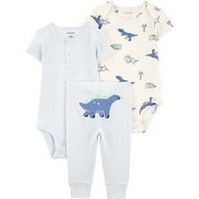 Carter's Erkek Bebek Body Pantolon Set 3'lü Paket