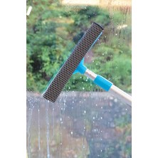 Mediterian Teleskopik mikrofiber cam silme aparatı seti, pratik ve etkili temizlik aracı