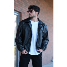 Bel Lastikli Oversize Suni Deri Mont  Bl 1731_50379
