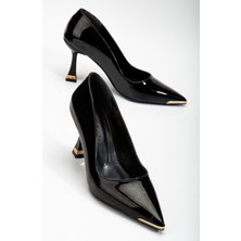 Suins Shoes Suins Clair Model Kadın Topuklu Burnu Taşlı Stiletto Ayakkabı