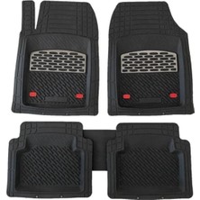 Toyota Prius Uyumlu 3D Havuzlu Paspas Takımı Safir Siyah Krom Karbon