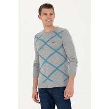 U.S. Polo Assn. Erkek Gri Melanj Kazak 50270961-VR086