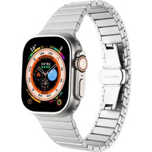 Lopard Apple Watch Uyumlu 42MM 44MM Kordon Krd-79 Metal Strap Kayış