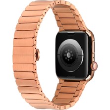 Lopard ​​​Apple Watch Uyumlu 46MM Series 10 Kordon Krd-79 Metal Strap Kayış