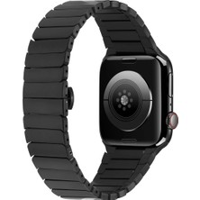 Lopard Apple Watch Uyumlu 7 8 9 45MM Kordon Krd-79 Metal Strap Kayış