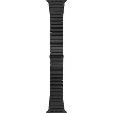 Lopard Apple Watch Uyumlu 7 8 9 45MM Kordon Krd-79 Metal Strap Kayış