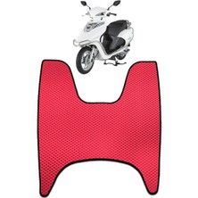 Mondial Fury 110 Luk Motor 3D Havuzlu Paspas Kırmızı Uyumlu