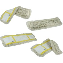 Mediterian Yumuşak ve hafif 5’li nemli mop seti, 60cm, 230gr, temizlik kolaylığı sağlar, yedek seçenek