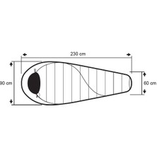 Trimm Balance Wide -25'c Xl Uyku Tulumu - 205R, Mavi