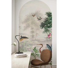 Mediterian Renkli doğa ve şehir temalı modern duvar sticker, boho tarzı dekorasyon parça.