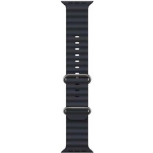 Lopard Apple Watch Uyumlu 46MM 10 Serisi Metal Toka Silikon Kordon Premium Ocean