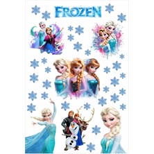 Mediterian Renkli karakterli çocuk ve bebek odası duvar stickerı, 95x40 cm, çok renkli desenli