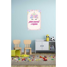 Mediterian Renkli Barbie temalı doğum günü ve kapı afiş stickerleri, eğlenceli ve şık tasarım