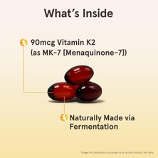 Jarrow Formulas Vitamin K2 Mk-7 90MCG 120 Softgel Kapsül K2 Vitamini Mk7 Formu