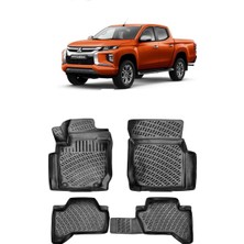 Mitsubishi L200 Blizard-Premium Model 2019 Sonrası 3D Havuzlu Paspas Siyah