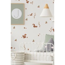 Mediterian Renkli Mini Sincaplar Çocuk Odası Duvar Stickerı, Eğlenceli ve Sevimli Dekorasyon